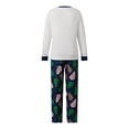 thumbnail image 3 of RUINIXCW Family Christmas Pajamas Matching Set Xmas Outfit Holiday Jammies Letters Tree Long Sleeve Tops Pants Sleepwear for Adult Kids Toddler Baby, 3 of 10