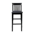 thumbnail image 3 of Riverbay Furniture 31" Transitional Wood & Fabric Bar Stool in Black, 3 of 16