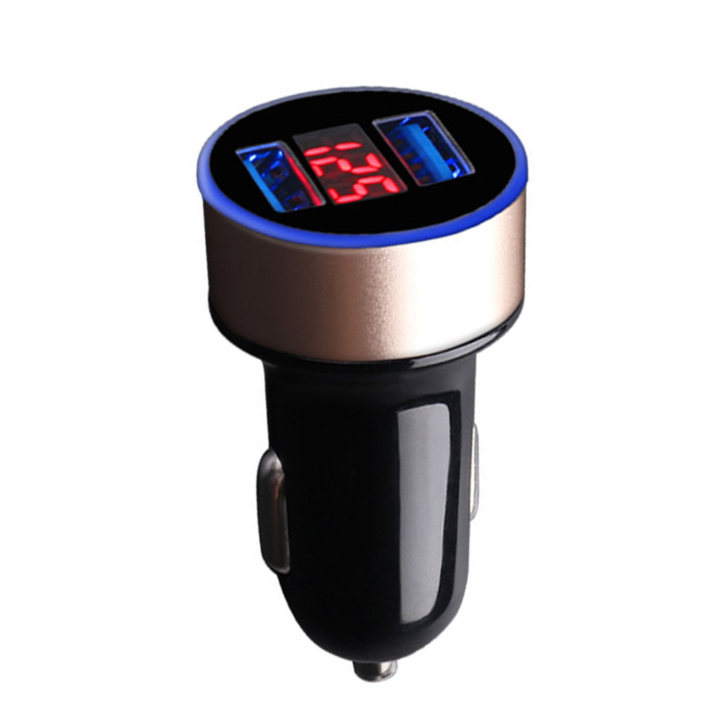 Cusimax Car Charger 5V 3.1A Quick Charge Dual USB Port LED Display Cigarette Lighter Phone Adapter - image 5 of 7