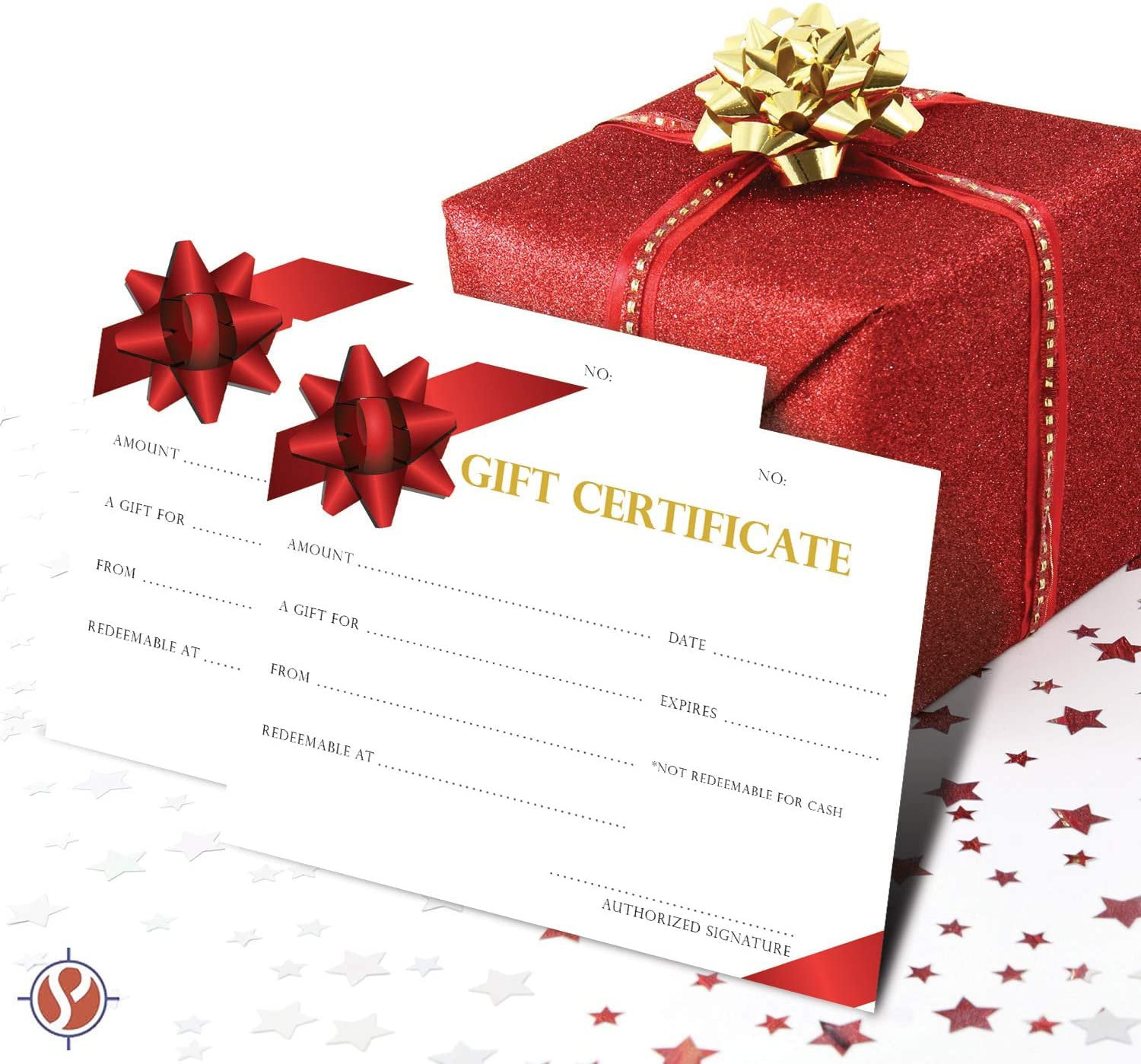 Rustic Generic Gift Certificates Holiday Gift Cards Blank 25 Blank Gift Certificates for Business Supplies Paper Gift Certificates Blank Coupons 4X9 Inch Blank Gift Cards for Spa Gift Vouchers