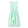 thumbnail image 4 of iiniim Big Girls Party Chiffon Sleeveless Ball Gown Flower Wedding Junior Bridesmaid Dress 4-14, 4 of 7