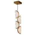 thumbnail image 1 of Moon Integrated LED Brass Mini Pendant, 1 of 3