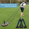 thumbnail image 1 of Correas de entrenamiento para correr de velocidad, chaleco con soporte de peso de trineo, arnés, entrenador de resistencia, equipo de musculación para gimnasio en casa, 1 of 8