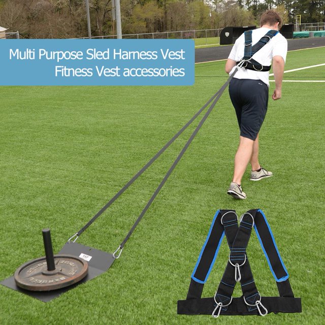 Correas de entrenamiento para correr de velocidad, chaleco con soporte de peso de trineo, arnés, entrenador de resistencia, equipo de musculación para gimnasio en casa