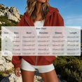 thumbnail image 3 of Edvintorg Womens Rain Jacket Solid Color Zip up Waterproof Raincoat Outdoor Long Sleeve Hooded Windbreaker with Pocket Womens Clothes Red S-2XL, 3 of 8