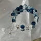 thumbnail image 3 of Niche Design Star Chain Tassel Bracelet for Women Fantasy Blue Crystal Beads Elastic Rope Bracelet Best Friend Jewelry Gifts, 3 of 5