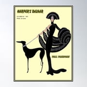 Harpers Bazaar : Vintage 1923 Magazine Advertising Print Poster Wall Art Modern Wall Decor For Living Room Bedroom