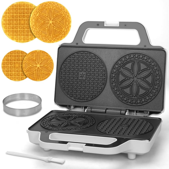 Molde antiadherente eléctrico SugarWhik Pizzelle Maker de 13 cm