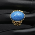 thumbnail image 6 of Alberta Simulated Blue Fire Opal Ring Womens by Ginger Lyne Collection, 6 of 6