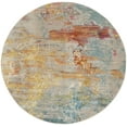 thumbnail image 3 of Nourison Celestial Abstract Sealife 7'10" x round Area Rug, (8 Round), 3 of 10