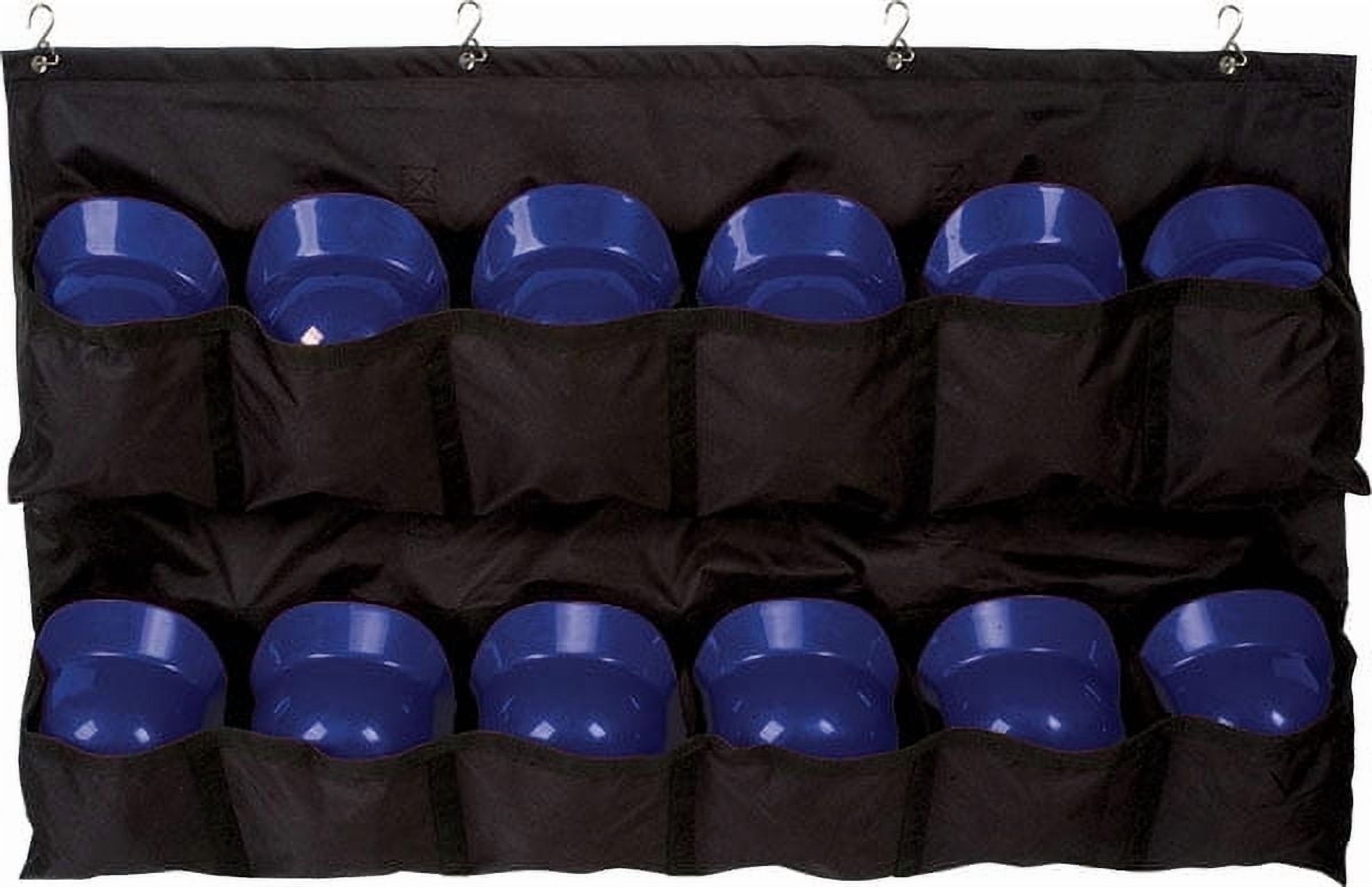 Champion Sports Heavy Duty Nylon Hanging/Folding Team Helmet Bag with Hanging Hooks and Carry Handle - Holds 12 Helmets