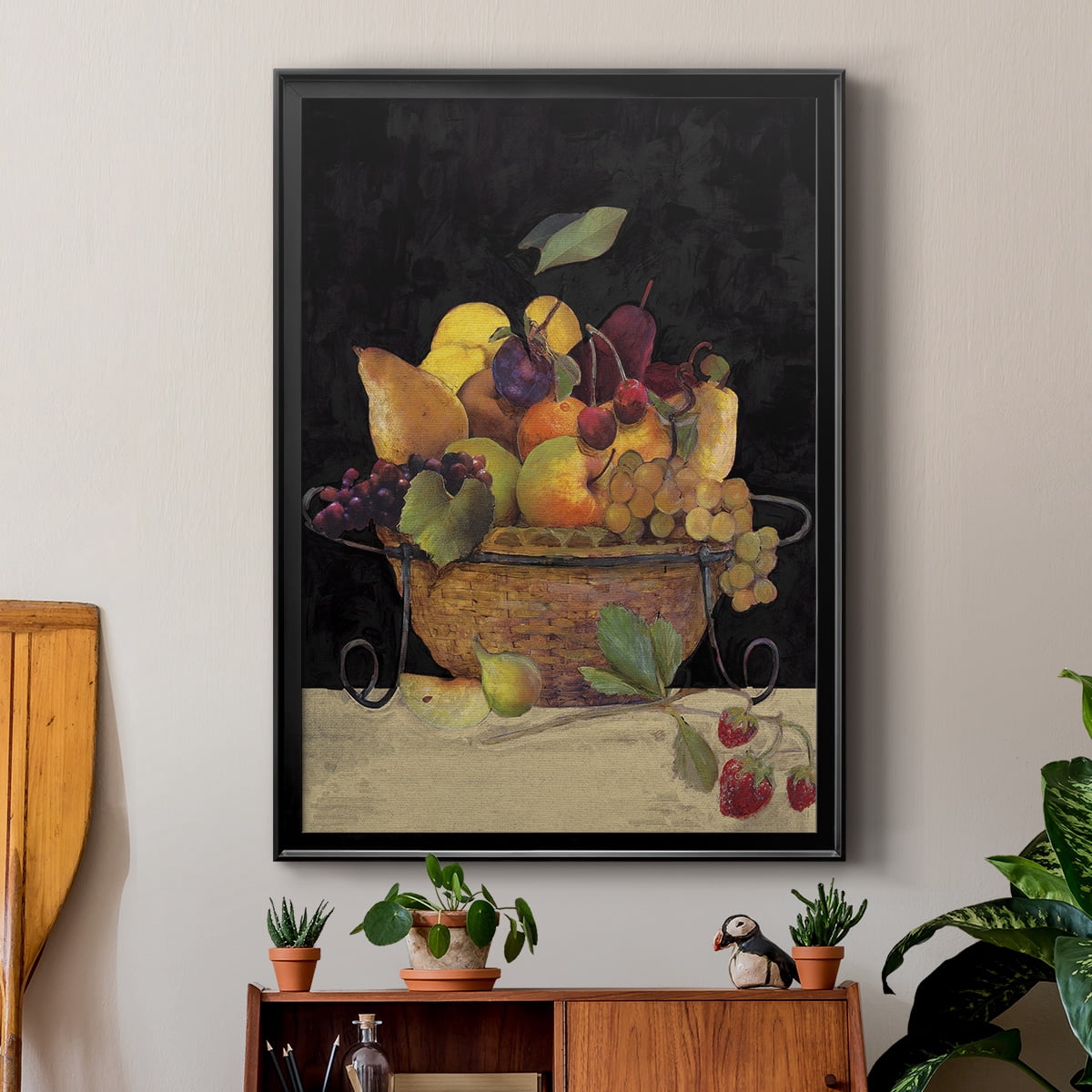 Fruit Basket II Revisit Premium Framed Print - Ready to Hang