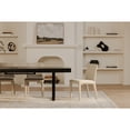 thumbnail image 4 of Moe's Home Collection MONTE Fabric Dining Chair -Set of Two Beige Color, 4 of 5