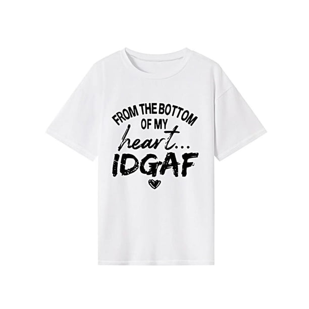 Camiseta de mujer con cuello redondo y manga corta, camiseta básica para viaje de camping en la playa XL