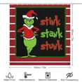 thumbnail image 3 of Grinch Christmas Shower Curtains Non Slip Toilet Polyester Cover Mat Set Bathroom Shower Curtain, 3 of 3