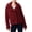 Burgundy, variant on Womens Juniors Faux Fur Lightweight Teddy Coat Red M