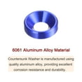 thumbnail image 4 of Unique Bargains Lot de 30 Rondelles à Encastrer M4 en Alliage d'Aluminium Anodisé pour Finition, Bleu, 4 of 4