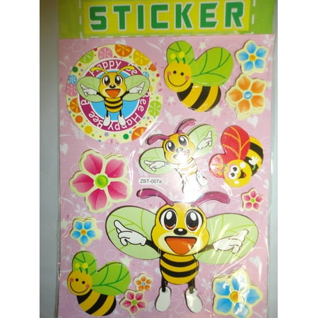 Bees Pop - CHAMRED 3D POP-UP STICKERS. BUBBLE BEE