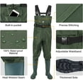 thumbnail image 3 of Bootfoot Chest Waders, Fishing Waders 2-Ply Nylon Waterproof Hunting Waders with Boot Hanger for Men and Women, 3 of 5