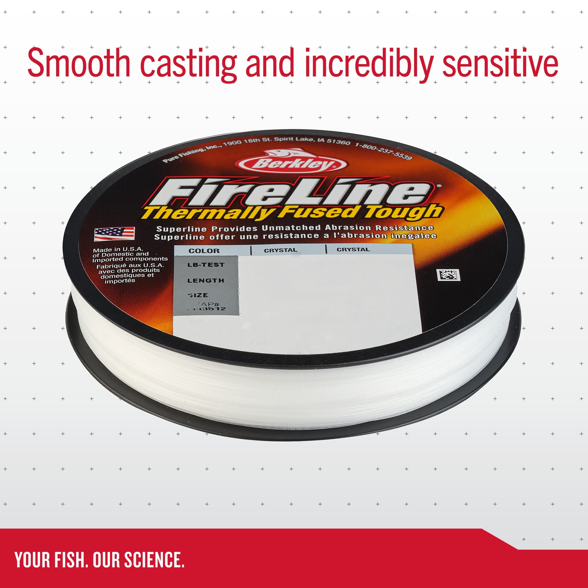 Berkley FireLine® Superline, Smoke, 10lb