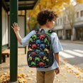 thumbnail image 6 of Game Controller Black Pattern 17" School Backpacks for Teens,Waterproof Oxford Fabric,S-Shape Padded Straps for School,Travel,Hiking,Camping, 6 of 6
