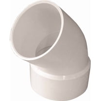 Ipex PVC Pipe Elbow 45 Degree - 4 In, White
