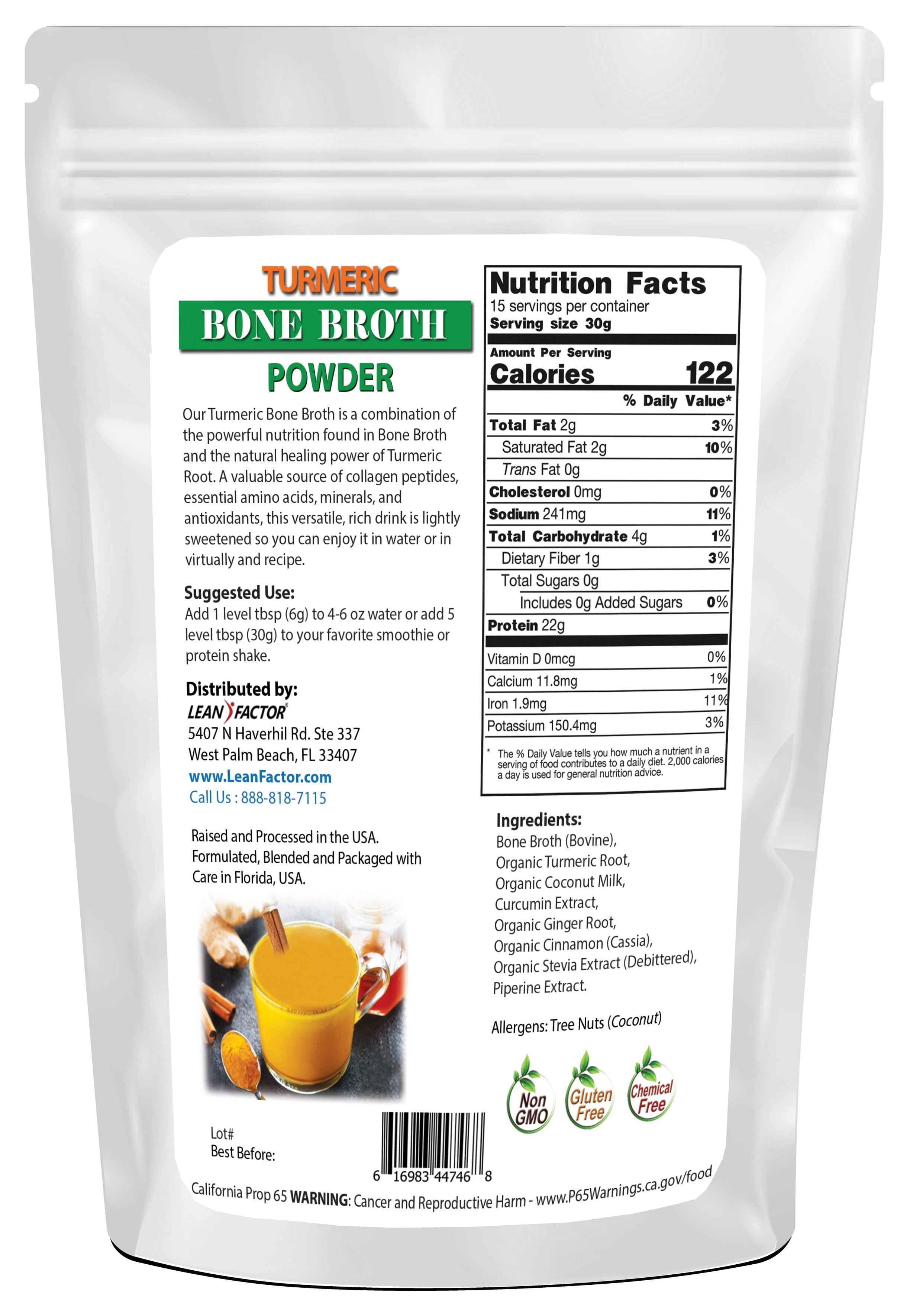 Turmeric Bone Broth Protein - High Collagen Peptides
