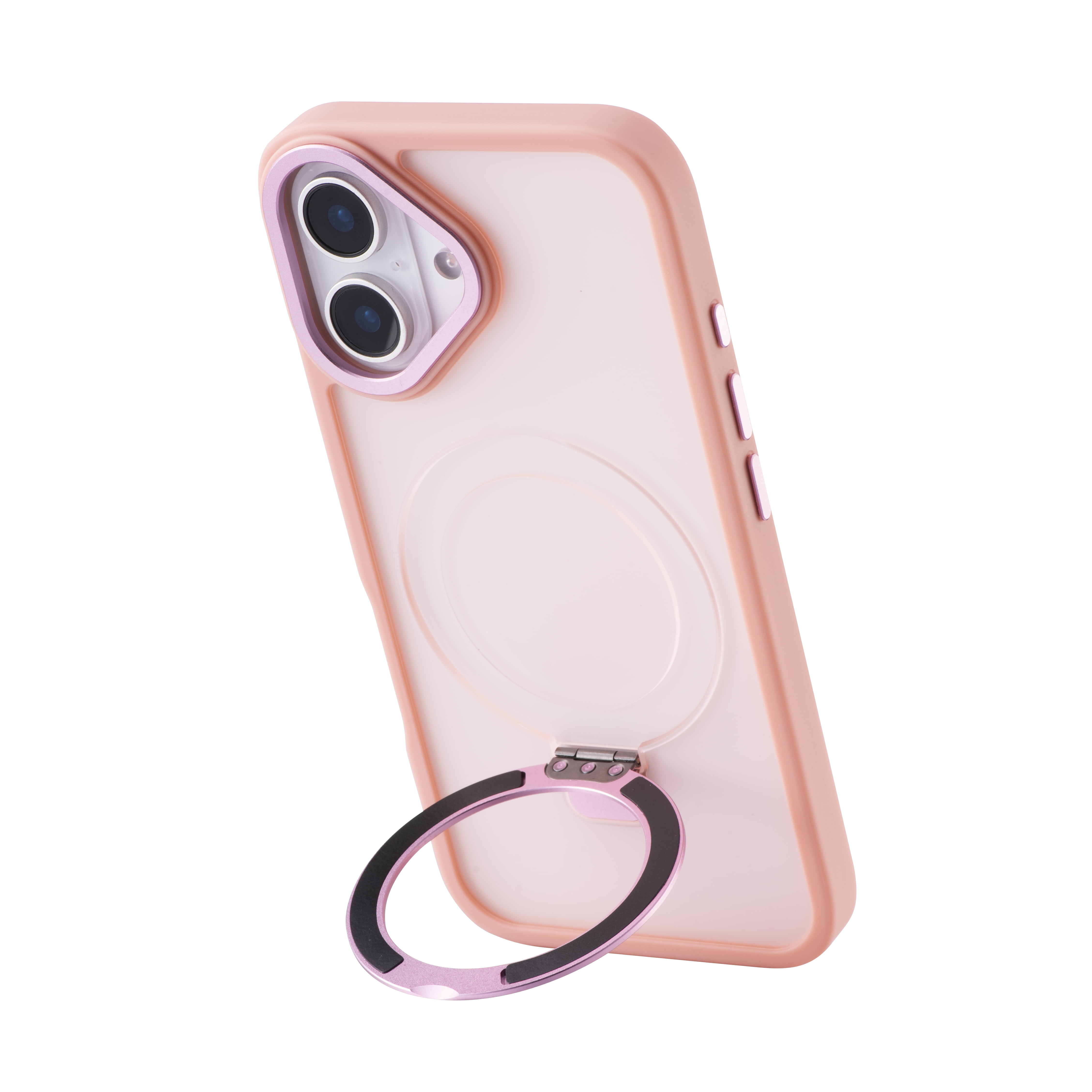 Artikl Lux Pro MagSafe Compatible Clear Case for iPhone 16 - Pink, Pink, Phone Case for iPhone 16
