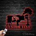 thumbnail image 2 of Handmadetneonsign Custom Cow Pig Chicken Farm Metal Wall Art LED Light - Personalized Farmhouse Name, 2 of 5