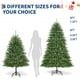 thumbnail image 4 of Historyli Árbol de Navidad artificial de 7.5 pies con LED, puntas de ramas, soporte plegable, pedal, soporte de metal de PVC, color verde, 4 of 8