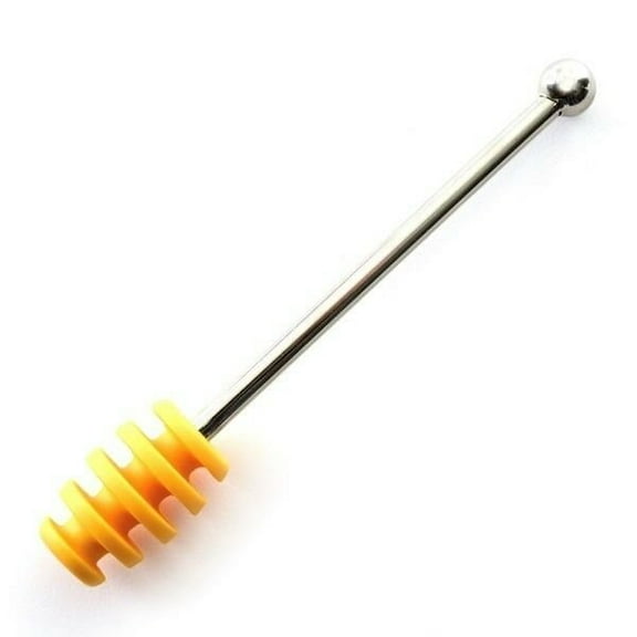 Norpro 6" Silicone Honey Dipper with Stainless Steel Handle