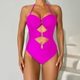 thumbnail image 3 of Lopeceal One Piece Swimsuit for Women Ring Linked Monokini Sexy Bathing Suit Cutout Swim Suit, 3 of 7