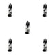 thumbnail image 3 of Vogacara Mini vajilla de 5 piezas, platos en miniatura, modelo de muebles pequeños, regalos adorables, suministros para el hogar, adorno de diseño negro Negro 5piezas Vogacara CBP219826, 3 of 5