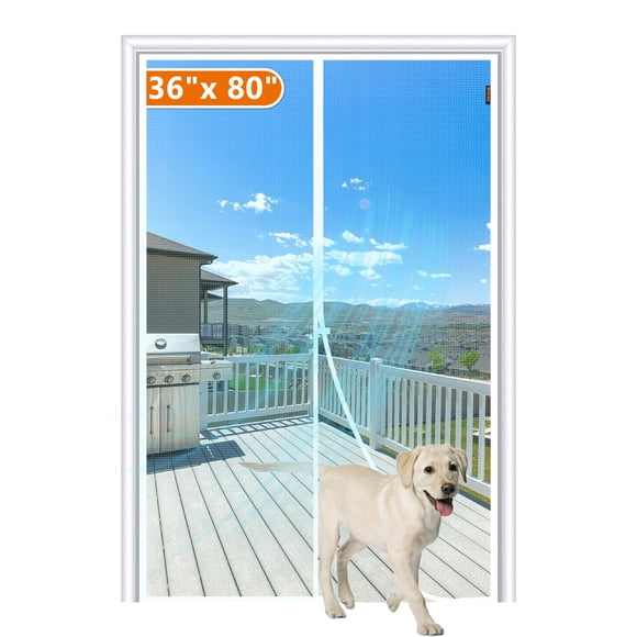 Puerta mosquitera magnética MAGZO Fit Door 91 x 203 cm con refuerzo