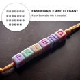 thumbnail image 4 of EeaseCA 100Pcs English Letters Beads DIY Square Beads Children Acrylic Jewelry Accessory, 4 of 7