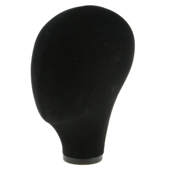 Milaget Mannequin Canvas Block Head Toupee Hat Display With Mount Hole 21 Inch Black