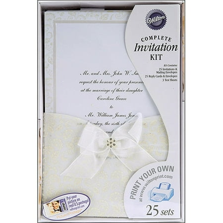 Wilton Print-Your-Own Invitations Kit Happy Day - Walmart.com