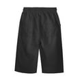 thumbnail image 5 of Cyglowse Capris for Women Petite Length Plus Size Pull on Pedal Pushers Dress Capris Summer Wide Leg Casual Cropped Pants with Pockets Black M, 5 of 6