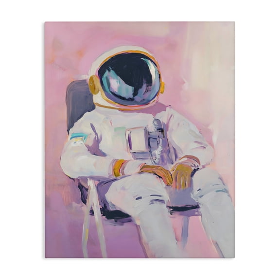 Stupell Industries Bohemian Resting Astronaut on Chair Canvas Art, 16 x 20, by The Prints Vibe