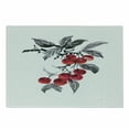 thumbnail image 1 of Rowan Cutting Board, Branch of Rowan with Fruit in Watercolor Mountain Wild Nature Foliage Art, Decorative Tempered Glass Cutting and Serving Board, Small Size, Grey Red Black, by Ambesonne, 1 of 1