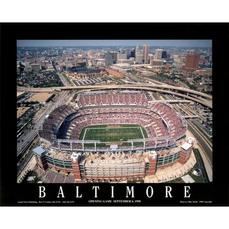 Baltimore - First Game at Raven Stadium at Camden Yards Art Print -