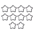 thumbnail image 4 of Colaxi 10Pieces Five Pointed Star Shaped Carabiner Heavy Duty Hanging Buckle Key Chain Clip for Keychains Home Outdoor Hiking Accessories glay, 4 of 10