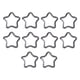 thumbnail image 3 of Clip de Llavero mosquetón Zulema con forma de estrella de cinco puntas 10 piezas glaseado plateado, 3 of 8