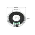 thumbnail image 2 of Unique Bargains 2Pcs Round Internal Magnet Speaker Loudspeaker 8 Ohm 2W 1.5 inch Dia Steel Shell, 2 of 3