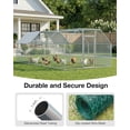 thumbnail image 2 of YODOLLA Outdoor Chicken Playpen 19' x 9' x 6.5' Walk-in Metal Hen Cage with Waterproof Cover Chicken Coop Enclosure, 2 of 15
