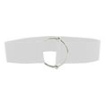 thumbnail image 2 of Ceinture Ceinture Boucle Ronde Élastique Décontractée Blanche, 2 of 7
