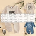 thumbnail image 3 of Newborn Baby Boy Fall Outfit Romper Jumpsuit Warm Infant Clothes Letter Embroidery Bodysuit Cotton Winter Clothes 0-18 Months Kaprioy Baby Boy Clothes, 3 of 5