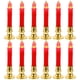 thumbnail image 1 of Realistic Fake Candles LED Flame Light For Incense Altar Fire-Free Decoration For All Occasions 12Pcs, 1 of 3