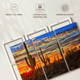 thumbnail image 6 of Elephant Stock Sunset Cactus Wall Art - Horizontal Multi Panel Canvas - Living Room Wall Decor - Floral And Botanical Multi Panel - Blue And Orange Decor - 50" x 32", 6 of 8