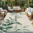 thumbnail image 3 of Fsddascl Green Leaves Outdoor Rug for Patio/Deck/Porch, Non-Slip Large Area Rug 6 x 9 Ft, Retro Spring Pastoral Botanical Farmhouse Indoor Outdoor Rugs Washable Area Rugs, Camping Rug Carpet, 3 of 5